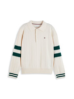 Tommy Hilfiger Trui KB0KB10697Z00 - KNITTED POLO SWEATER LS - ivoor