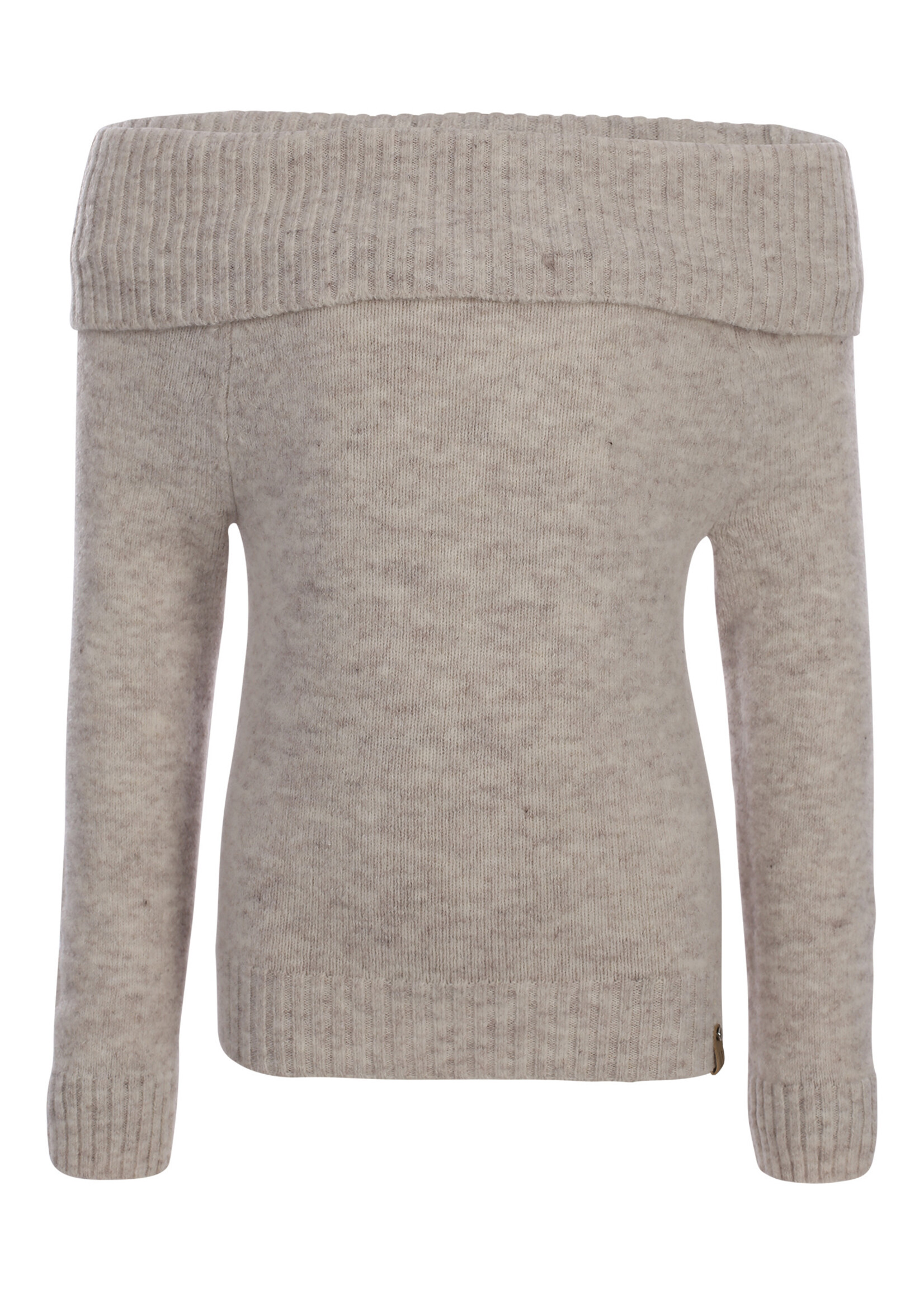 Looxs Trui Off Shoulder 5347 - ivoor melee