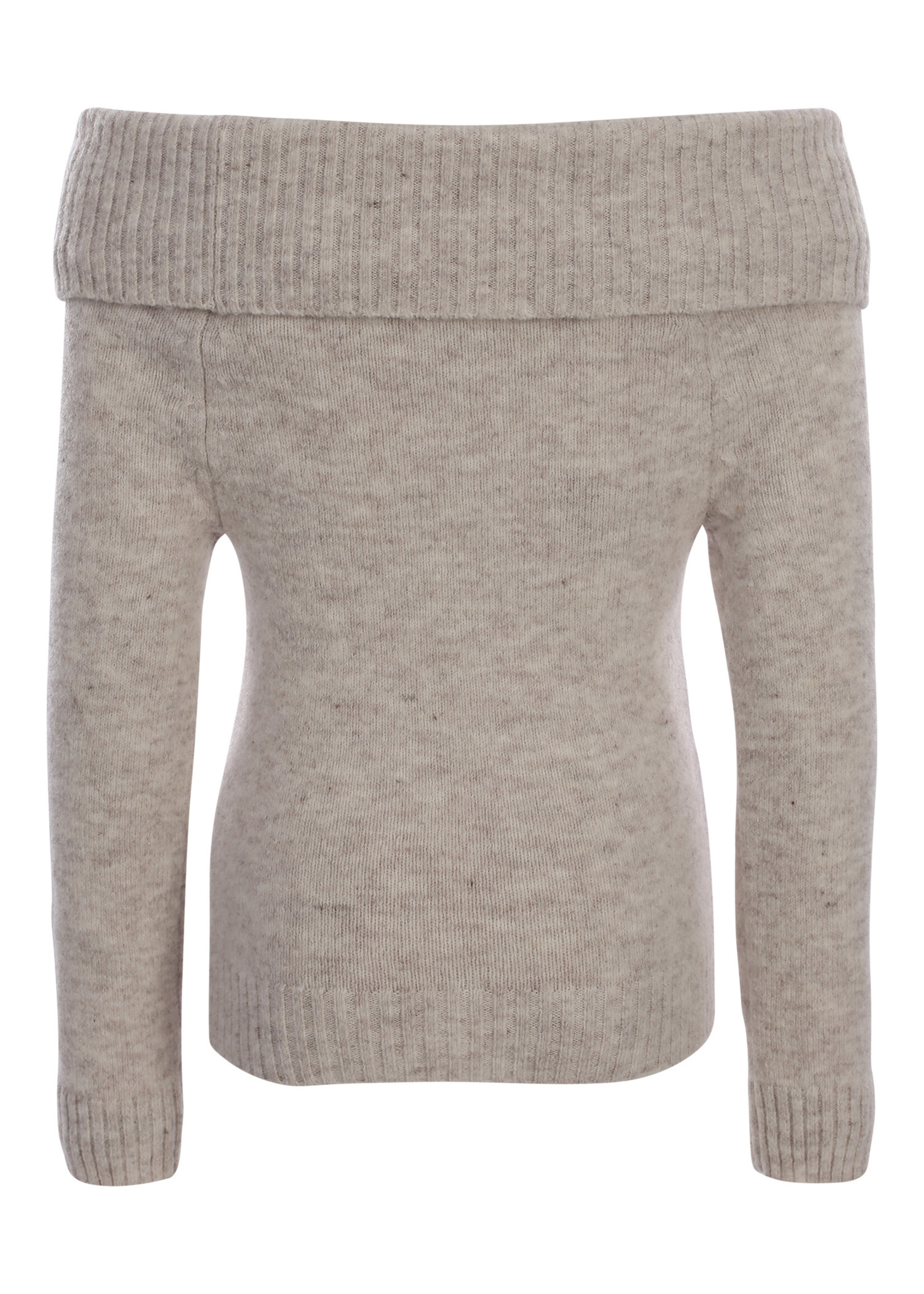 Looxs Trui Off Shoulder 5347 - ivoor melee