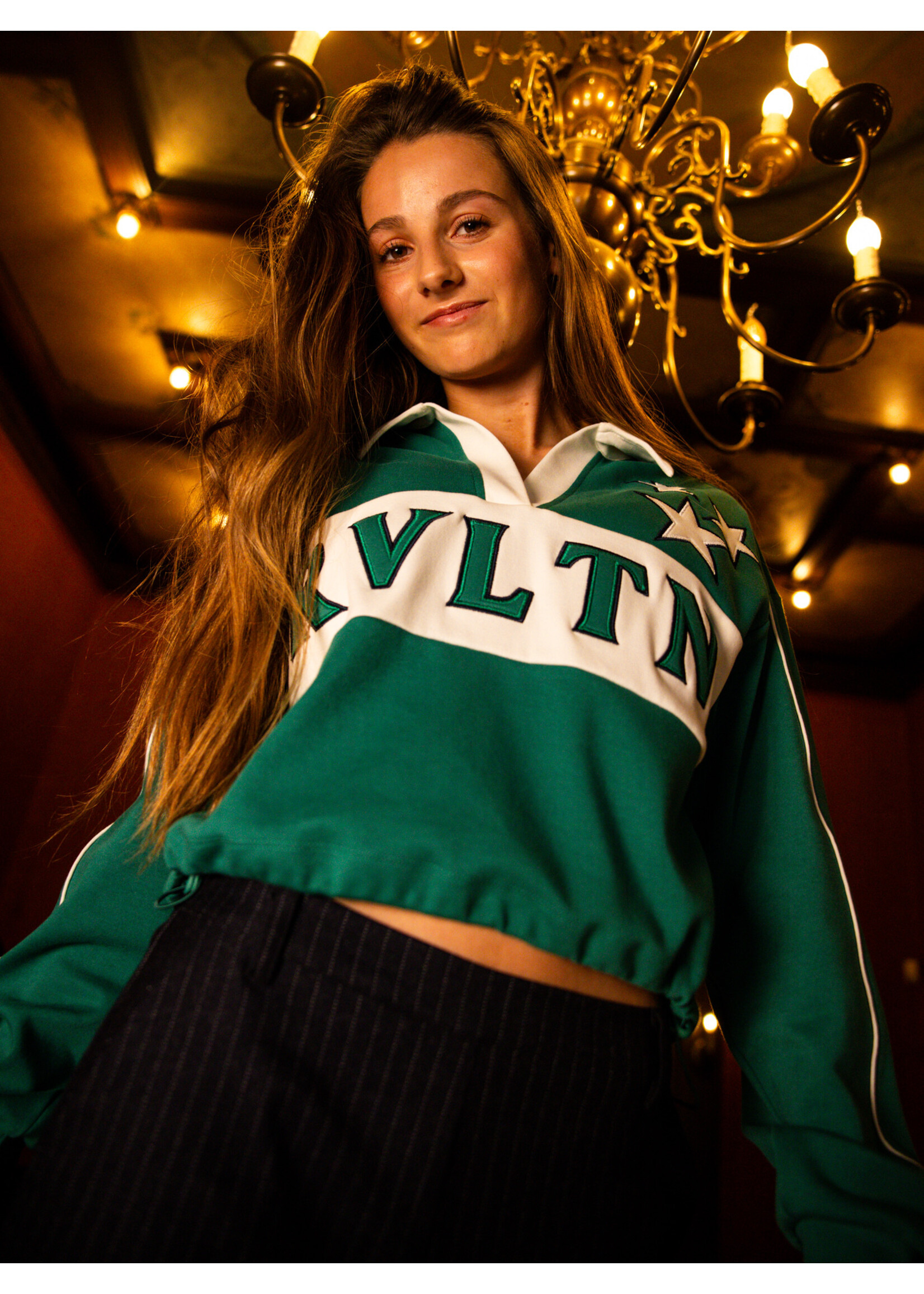 Looxs Polo Sweater 5316 - groen
