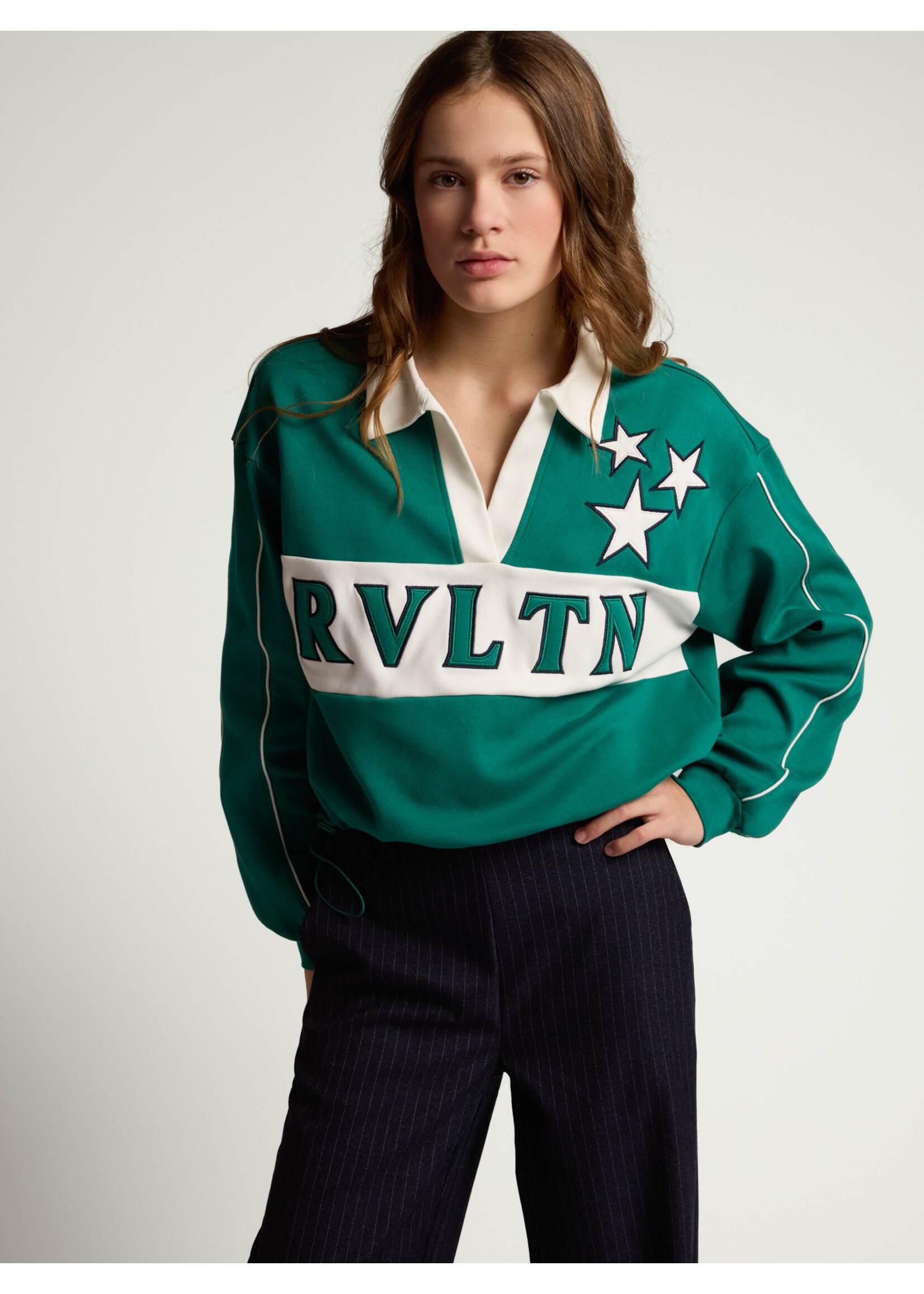 Looxs Polo Sweater 5316 - groen