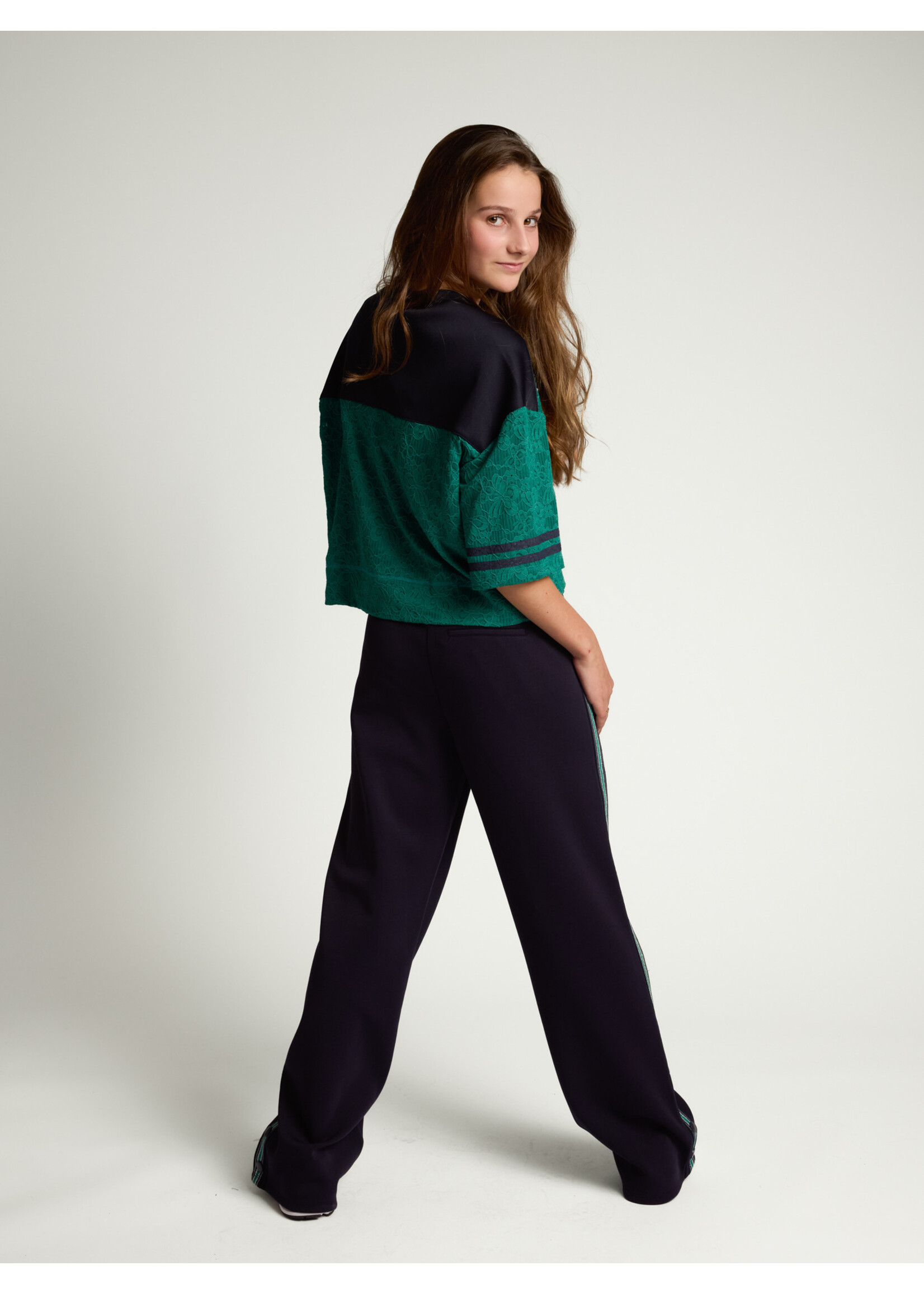 Looxs Broek Wide leg 5675 - nachtblauw