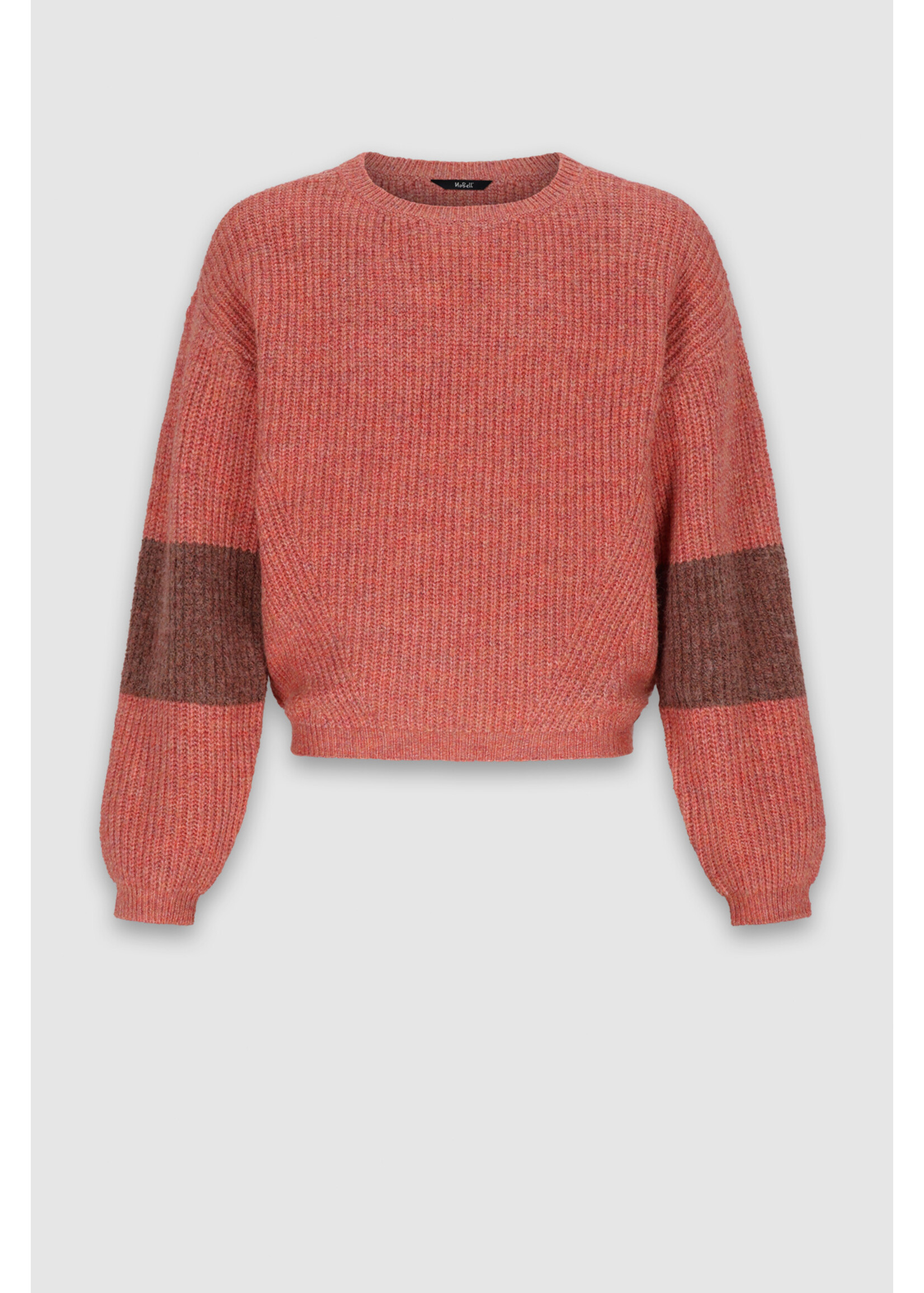Nobell Sweater 3313 Kathy Melange Knitted Sweater - bruin