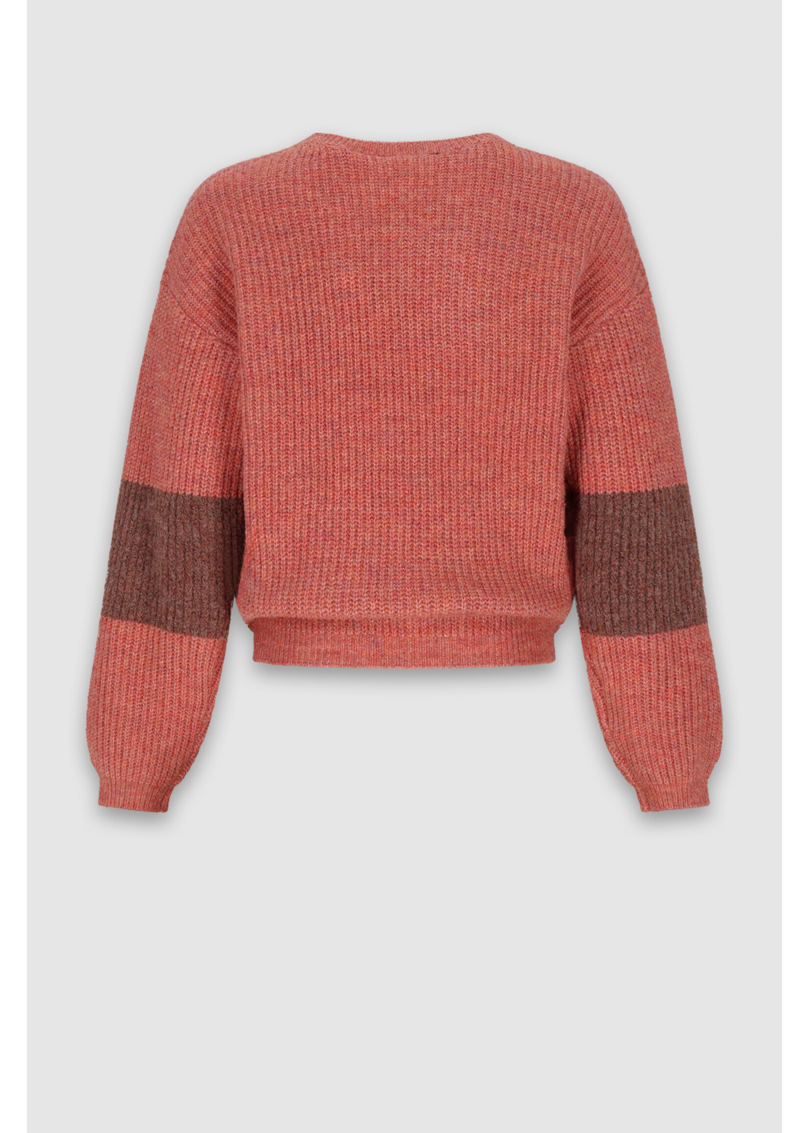 Nobell Sweater 3313 Kathy Melange Knitted Sweater - bruin