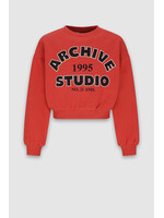 Nobell Sweater 3300 Kim Fluffy Sweater Archive Studio Print - bruin