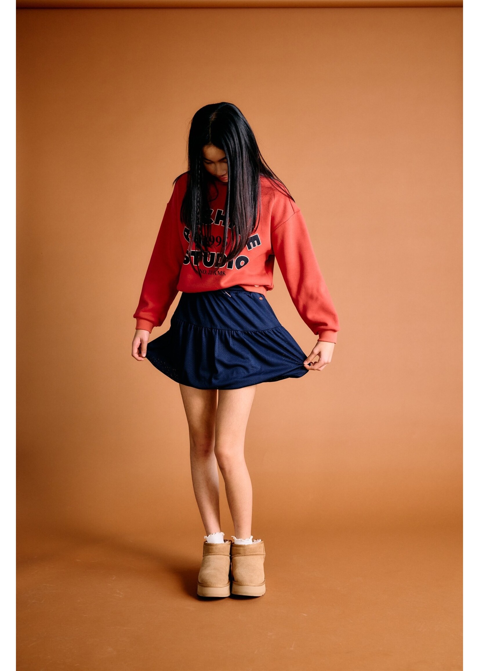 Nobell Sweater 3300 Kim Fluffy Sweater Archive Studio Print - bruin
