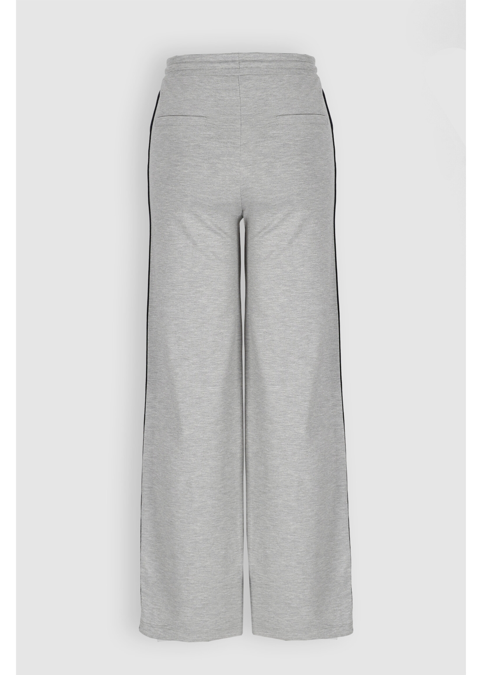 Nobell Broek 3600 Sylvie Travellers Interlock Pants Wide Leg  - grijs melee