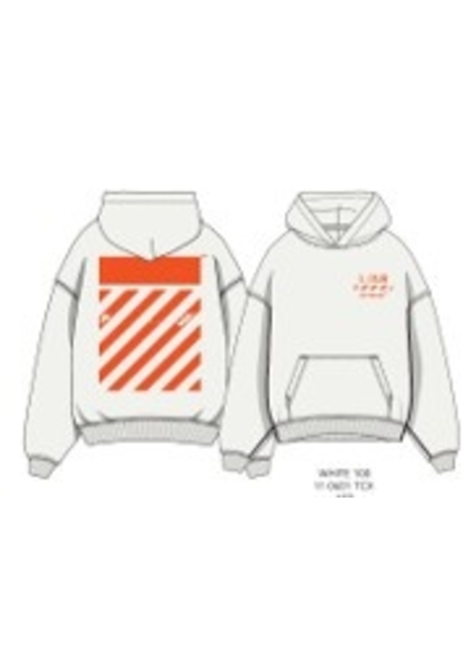 Off-White L/AB Hoodie OLFJB20B Diag - wit