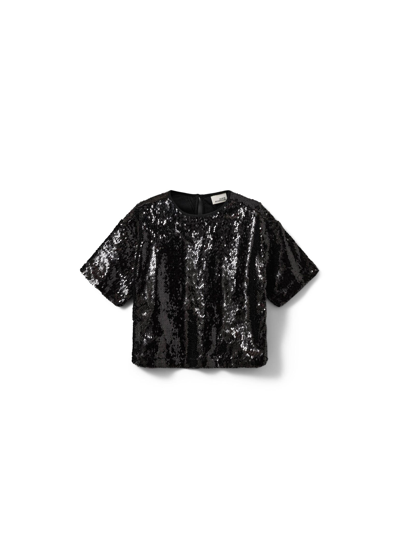 Sofie Schnoor Blouse G264270 FELUCASY BLOUSE - zwart glitter