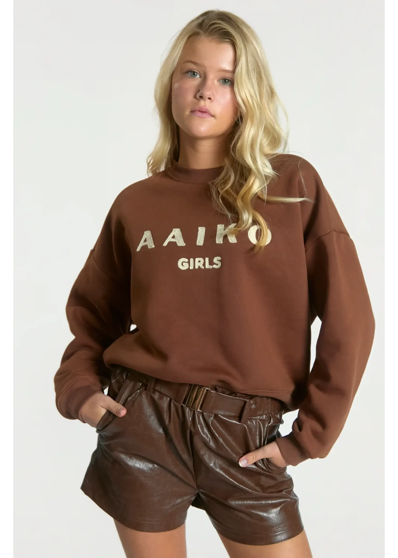 AAIKO Sweater ZENA - bruin