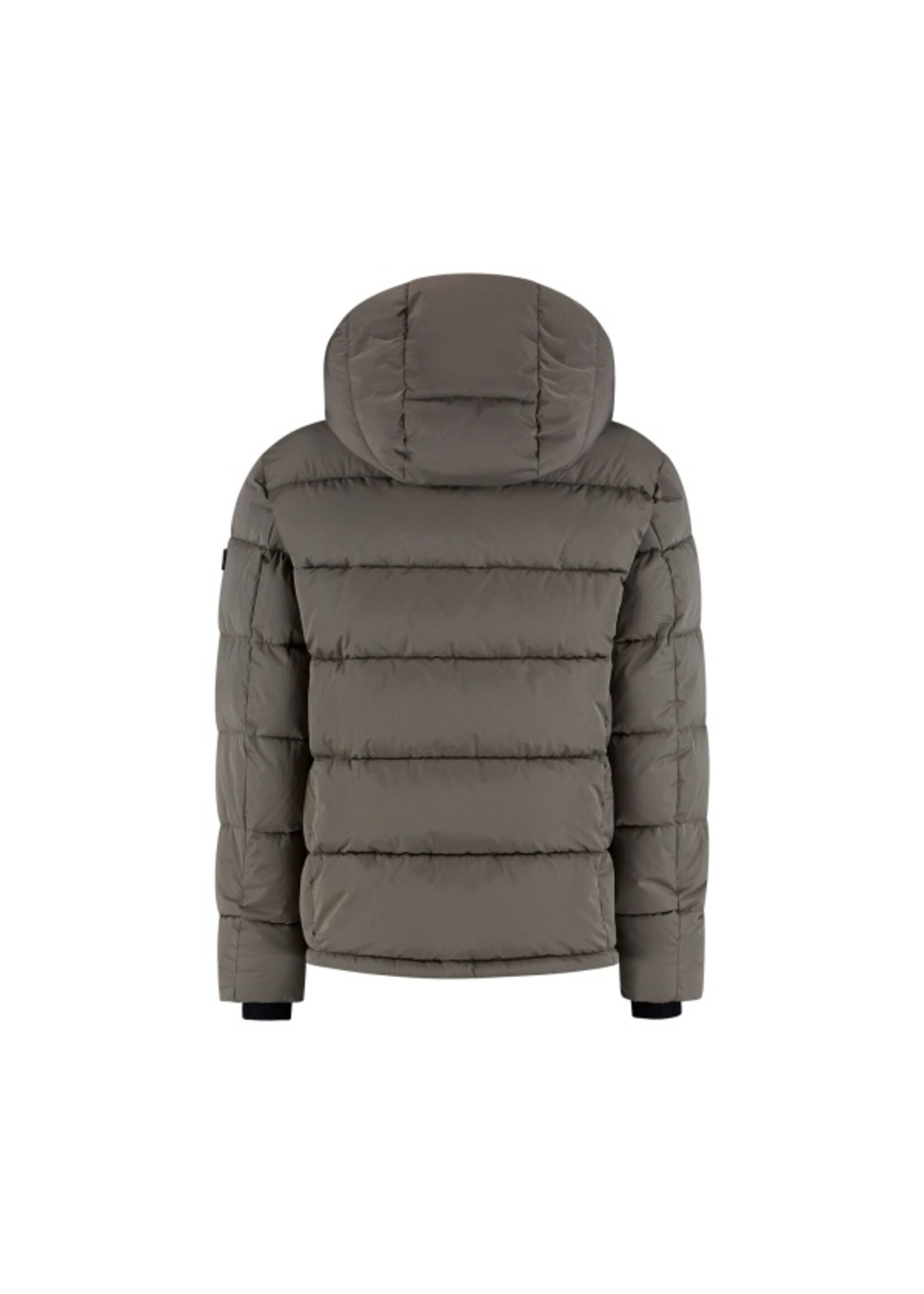 Malelions Jas  Hooded Puffer Jacket (MJB50026001) - taupe