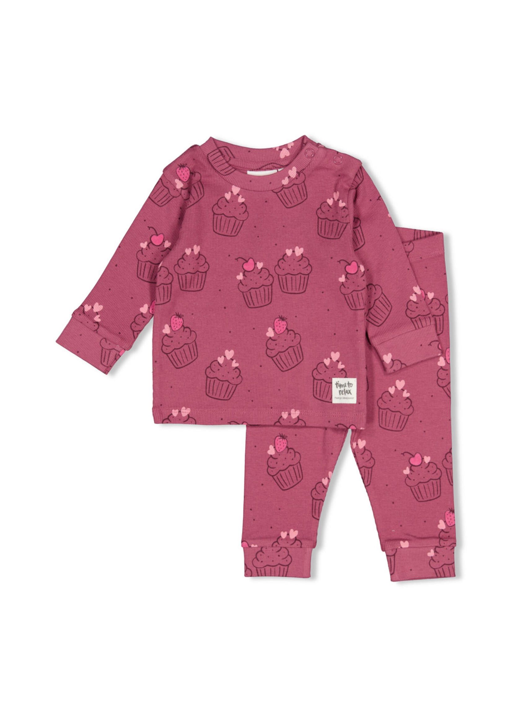 Feetje Feetje pyjama Chloe Cupcake 50500097 - Violet