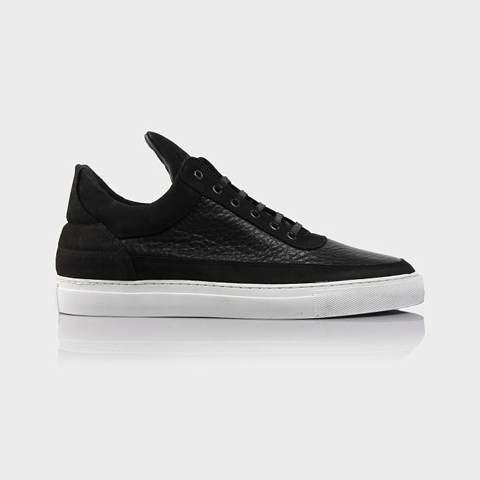 Filling Pieces Low Top Natural Black Grain