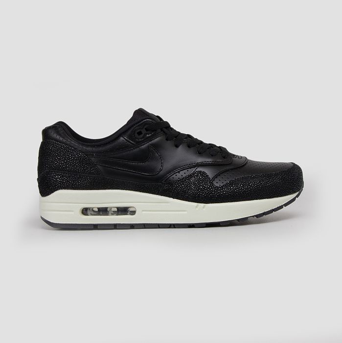 Nike Air Max 1 Black Leather Black Sea Glass