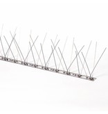 Meeuwenpinnen MIC313 op 1 mt RVS-strip van 100 cm, met 66 RVS pinnen - 1 mt/st