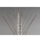 Anti-pigeon bird spikes on Polycarbonate strip 50 cm,  with 30 SS spikes, MIC103 - 0,5 m/pc.