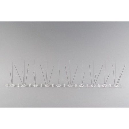 Anti-pigeon bird spikes on Polycarbonate strip 50 cm,  with 30 SS spikes, MIC103 - 0,5 m/pc.