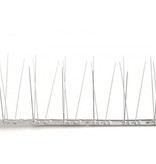Bird spikes on STAINLESS STEEL base of  100 cm, with 80 SS  spikes, MIC780 - 1m/pc