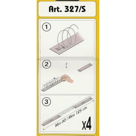 Pigeon repelling spring on STAINLESS STEEL strips MIC327/ alternative for bird spikes - package of 4 springs - good for 5 mt.