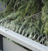 Pigeon repelling spring on STAINLESS STEEL strips MIC327/ alternative for bird spikes - package of 4 springs - good for 5 mt.