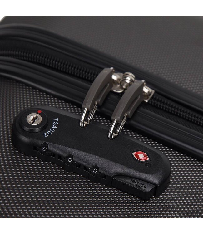 Decent Neon Fix Kofferset Antraciet Inhoud 96, 67 en 32 Liter