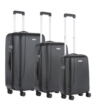 CarryOn Skyhopper Kofferset Zwart Inhoud 85, 57 en 32 Liter