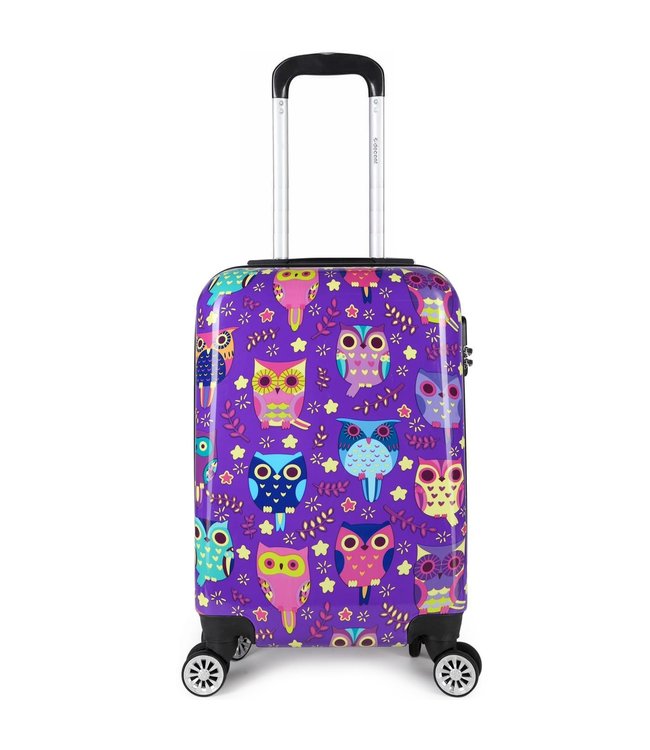 Decent Forenza Handbagage koffer Owls 55X35X20 CM