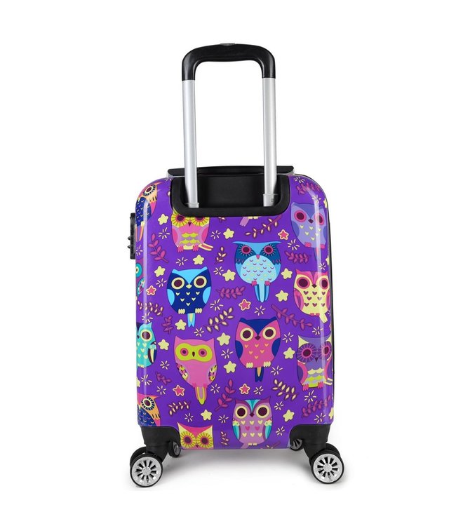 Decent Forenza Handbagage koffer Owls 55X35X20 CM