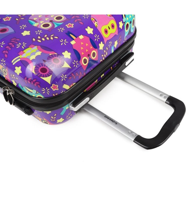 Decent Forenza Handbagage koffer Owls 55X35X20 CM