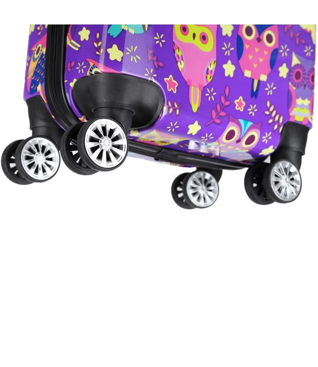 Decent Forenza Handbagage koffer Owls 55X35X20 CM