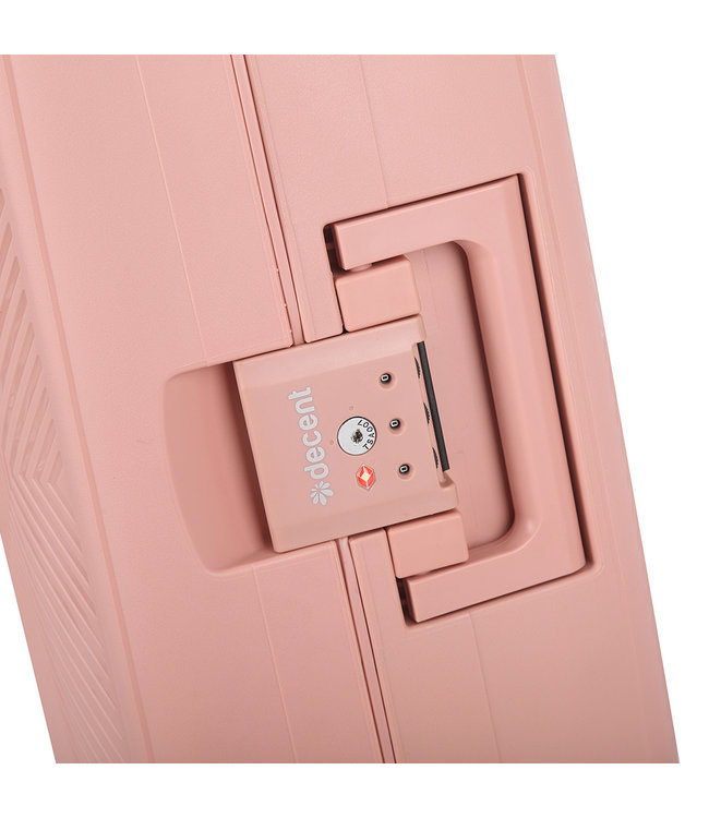 Decent Axiss Fix Handbagage koffer Lichtroze 55X37X23 CM