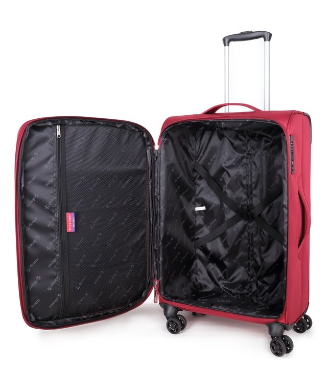 Decent D-Upright Koffer Medium Rood Tsa 70 Liter 66x41x30cm