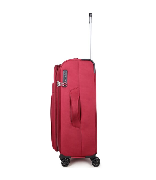 Decent D-Upright Handbagage Koffer Rood Tsa 34L 55x35x20cm