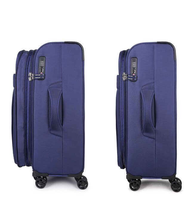 Decent D-Upright Koffer Medium Blauw Tsa 70 Liter 66x41x30cm