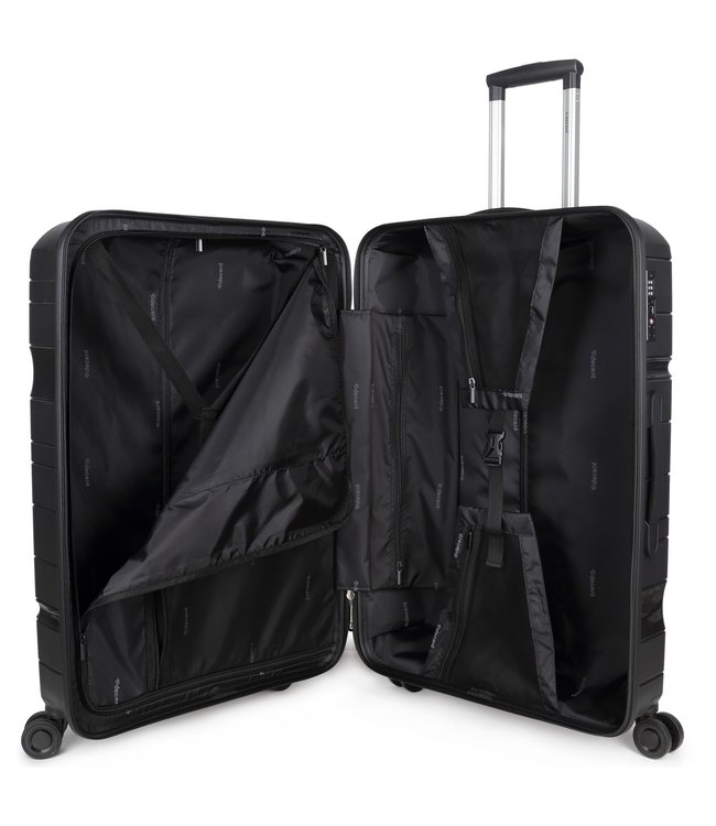 Decent One-City Zwarte Kofferset Inhoud 105, 72 en 36 Liter