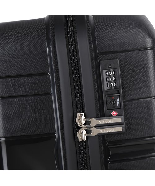 Decent One-City Handbagage Koffer Zwart 36 Liter 55x38x20cm