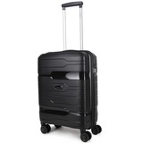 Decent One-City Handbagage Koffer Zwart 36L 55x38x20cm