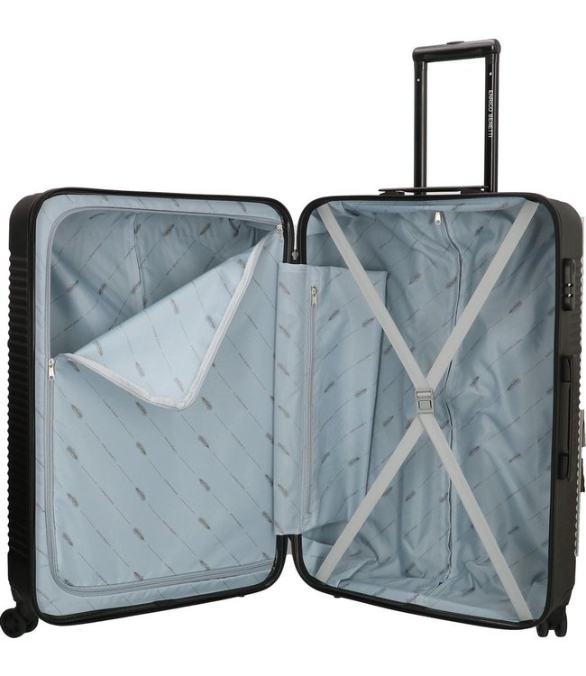 Enrico Benetti Louisville Kofferset 3-Delig 91L, 62L en 30L Zwart