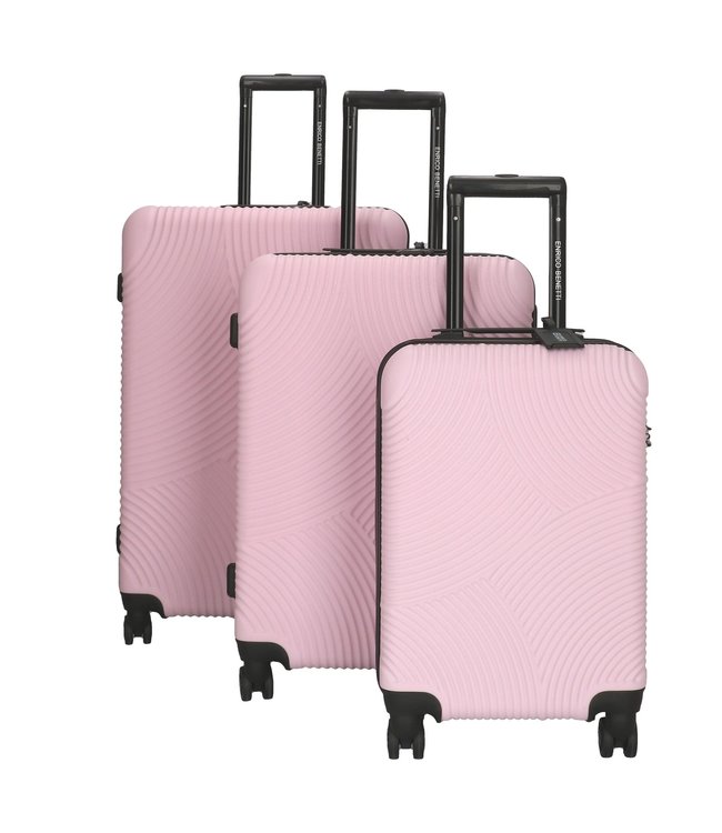 Enrico Benetti Louisville Kofferset 3-Delig 91L, 62L en 30L Roze