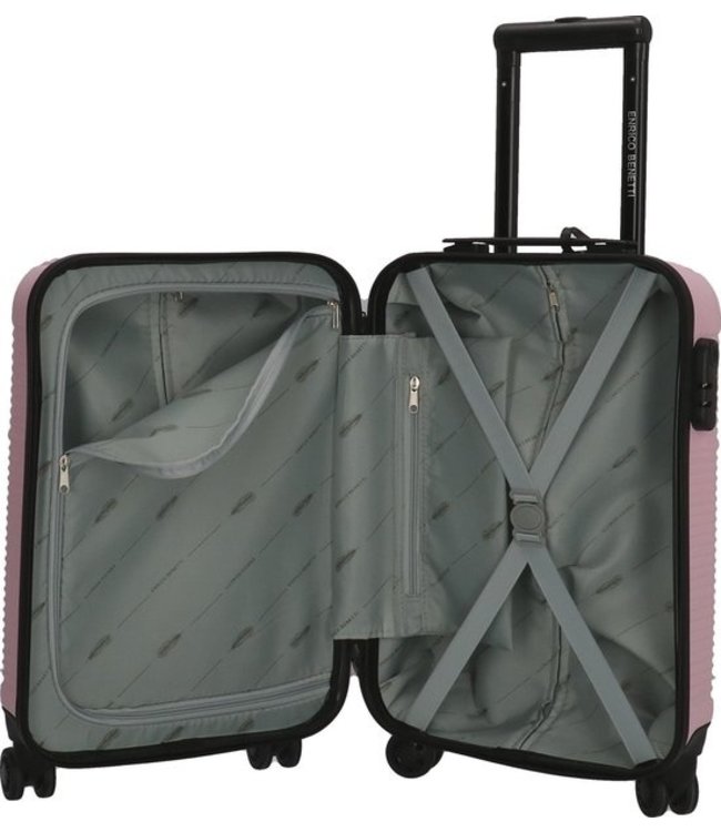 Enrico Benetti Louisville handbagagekoffer Roze 30 Liter 54x35x20cm