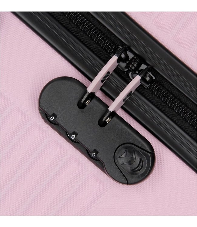 Enrico Benetti Louisville handbagagekoffer Roze 30 Liter 54x35x20cm