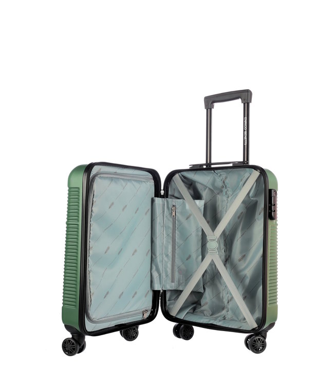 Enrico Benetti Louisville handbagagekoffer Olijf 30 Liter 54x35x20cm