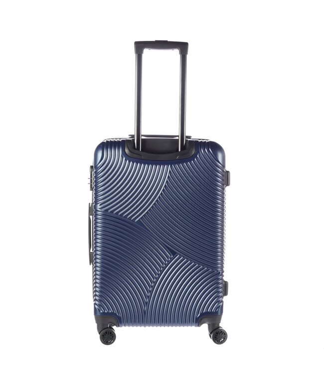 Enrico Benetti Reiskoffers Louisville Donker Blauw Kofferset 3-Delig 91, 62 en 30L
