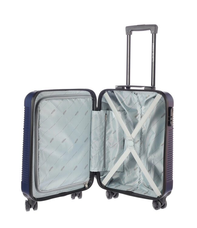 Enrico Benetti Reiskoffers Louisville Donker Blauw Kofferset 3-Delig 91, 62 en 30L