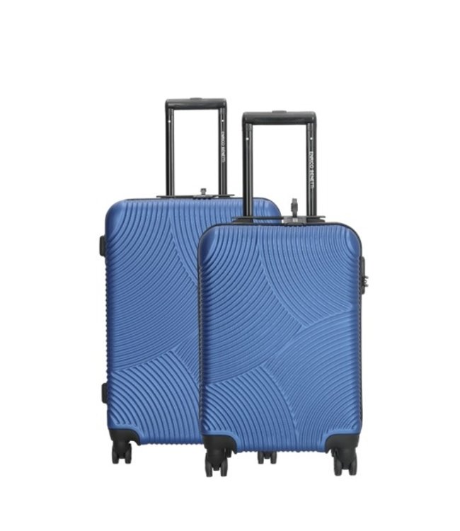 Enrico Benetti Enrico Benetti Louisville reiskofferset 2-delig Medium (62L) en Handbagage (30L) Blauw