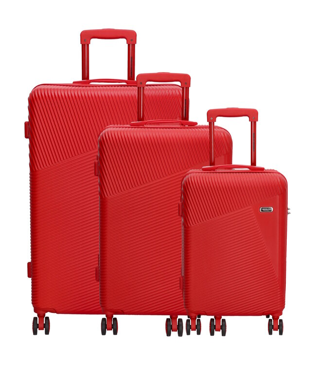 Beagles Originals Travel Rood Kofferset 3-Delig 95, 60 en 38L