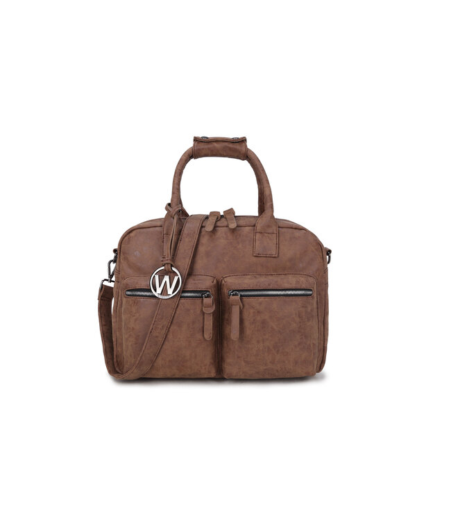 Wimona Alessia School/werktas Cognac 40X28X20 CM