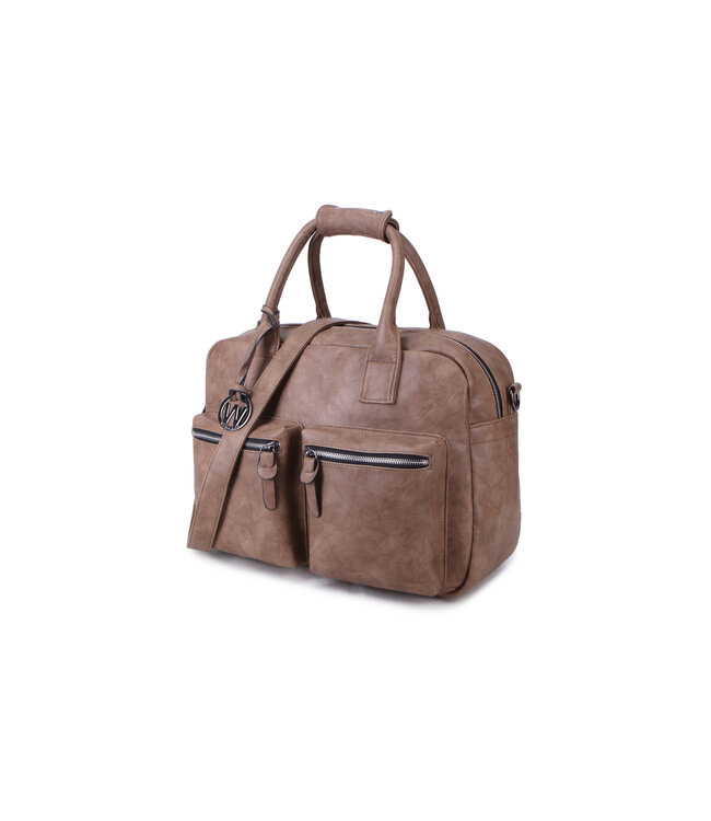 Wimona Alessia One School/werktas Taupe 40X28X20 CM