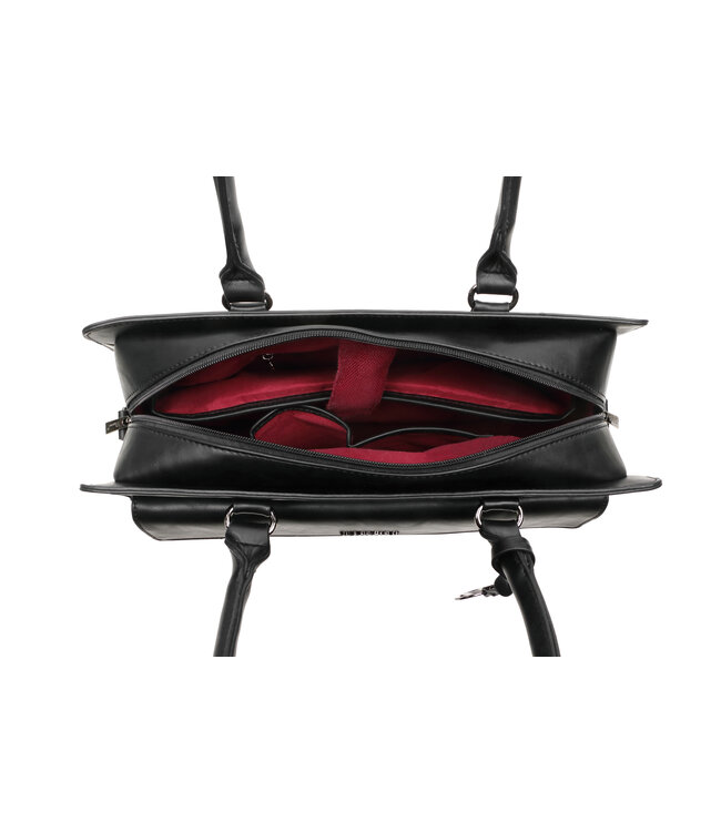 Wimona Valentina School/werktas Zwart 31X41,5X13 CM