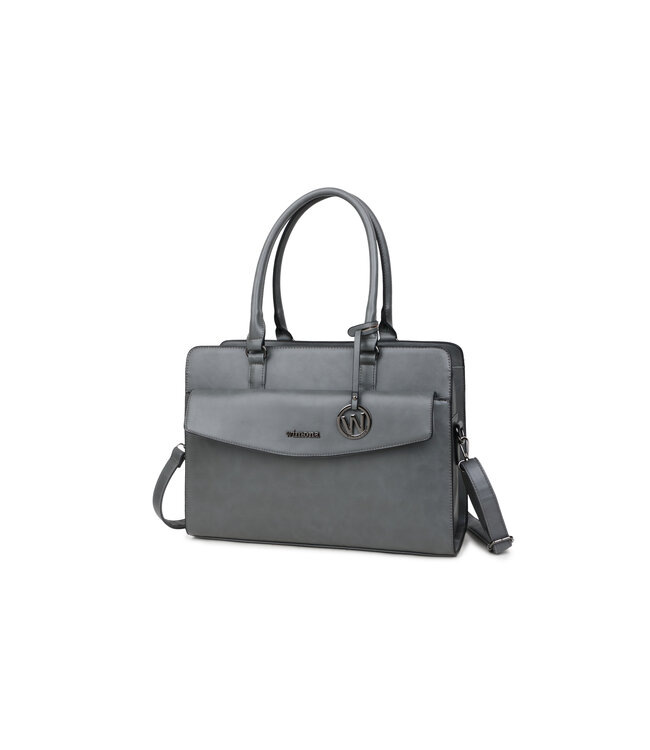 Wimona Valentina School/werktas Grijs 31X41,5X13 CM